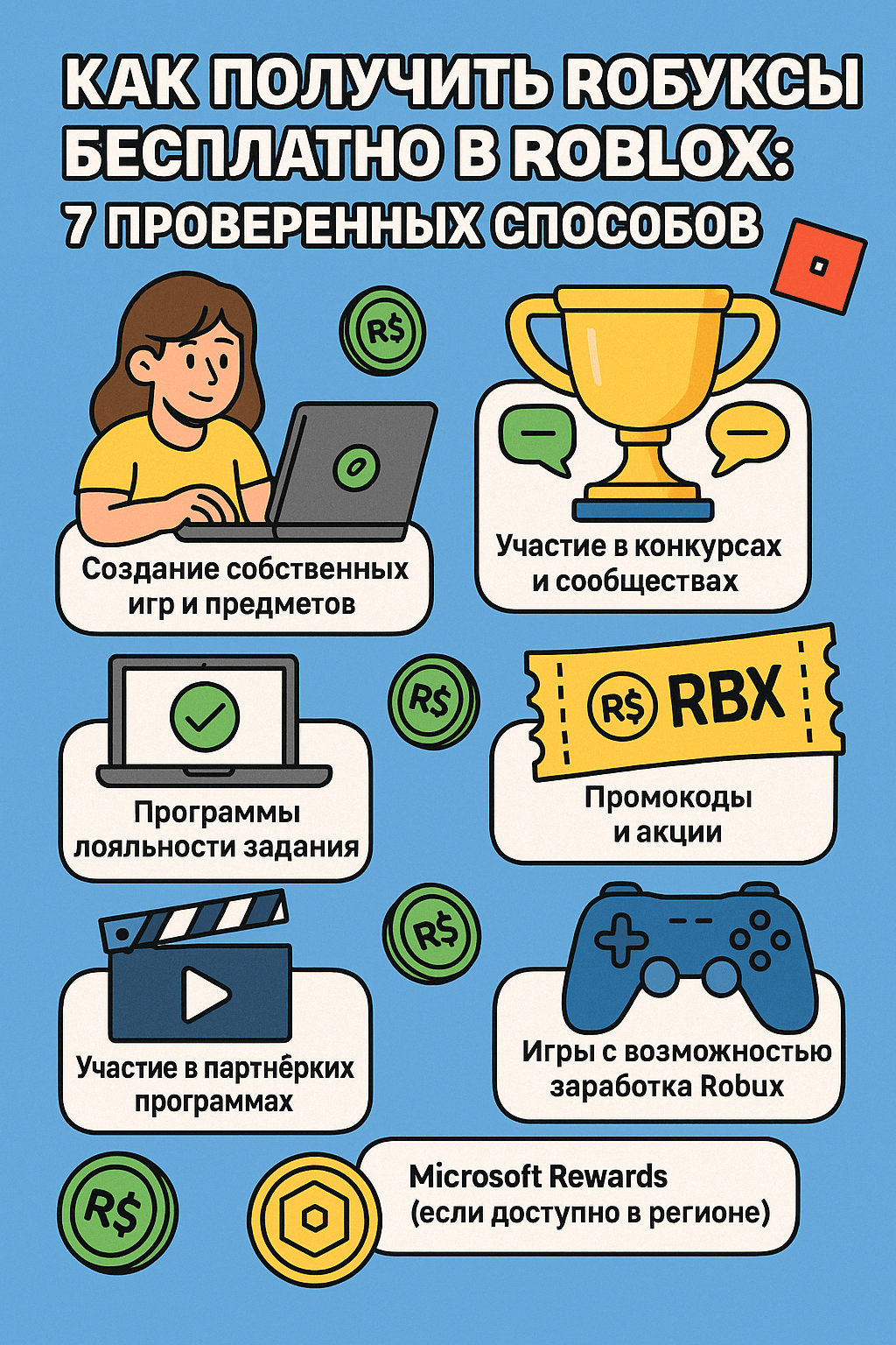 Как получить робуксы бесплатно | 7 проверенных способов