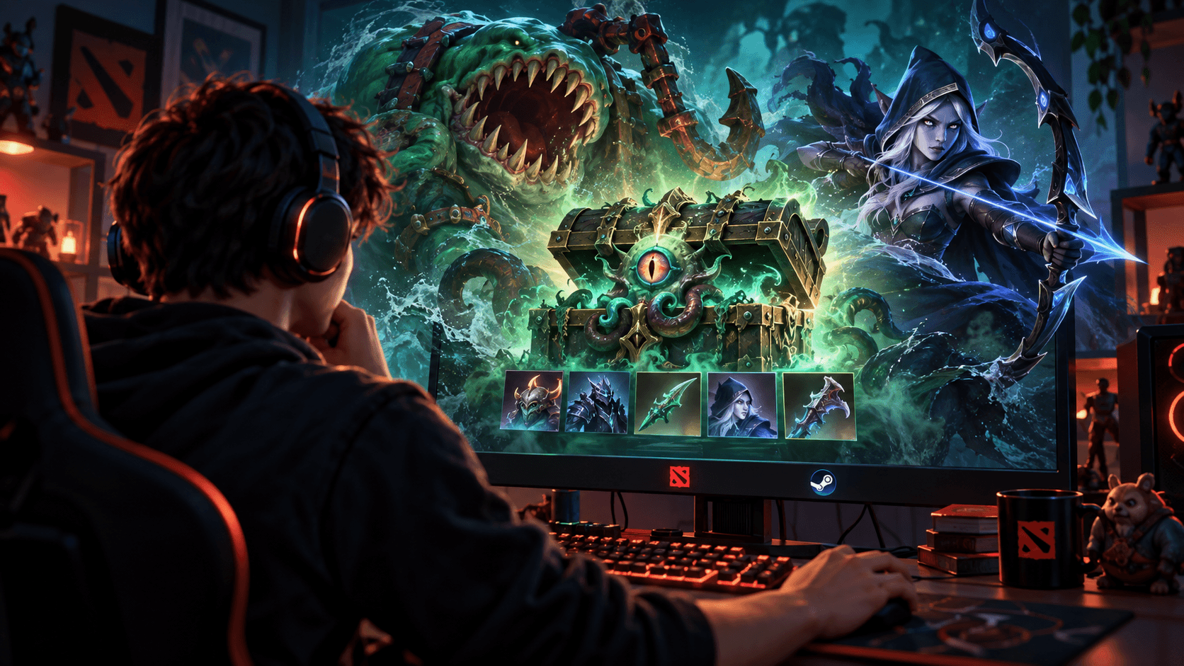 Как купить Trove of Terror в Dota 2: цена сундуков и пополнение Steam в России